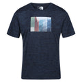 Blau meliert - Front - Regatta - "Alvarado VII" T-Shirt für Kinder