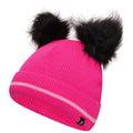 Pink-Zuckerwatte - Side - Dare 2B - "Brighten" Hut- und Handschuh-Set Flauschig für Kinder
