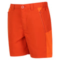 Rost-Orange-Leuchtend Orange - Side - Regatta - "Sorcer Mountain III" Shorts für Kinder