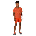 Rost-Orange-Leuchtend Orange - Pack Shot - Regatta - "Sorcer Mountain III" Shorts für Kinder