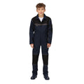 Marineblau-Schwarz - Side - Regatta - Jumpsuit Schnappverschluss für Kinder