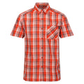 Rost-Orange - Front - Regatta - "Mindano VII" Hemd für Herren  kurzärmlig