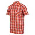 Rost-Orange - Side - Regatta - "Mindano VII" Hemd für Herren  kurzärmlig