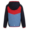Marineblau-Leuchtend Rot-Kronenblau - Back - Regatta - "Kielder VIII" Hybridjacke für Kinder