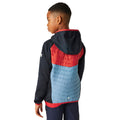 Marineblau-Leuchtend Rot-Kronenblau - Pack Shot - Regatta - "Kielder VIII" Hybridjacke für Kinder