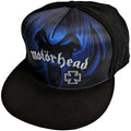 Schwarz-Blau - Front - Motorhead - "Rock 'N' Roll" Baseball-Mütze Snapback für Herren-Damen Unisex