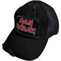 Schwarz - Front - Iron Maiden - Baseball-Mütze Netzrücken für Herren-Damen Unisex