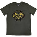 Grün - Front - Ramones - "Gold Seal" T-Shirt für Herren-Damen Unisex