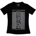 Schwarz - Front - Joy Division - "Unknown Pleasures" T-Shirt für Damen