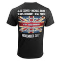 Schwarz - Back - Alice Cooper - "UK Only Event (Nov 2017)" T-Shirt für Herren-Damen Unisex
