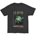 Anthrazit - Front - Def Leppard - "Tokyo" T-Shirt für Herren-Damen Unisex