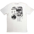 Weiß - Back - Post Malone - T-Shirt für Herren-Damen Unisex