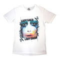 Weiß - Front - Lady Gaga - T-Shirt für Herren-Damen Unisex