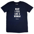 Marineblau - Front - Shania Twain - "Feel Like A Woman" T-Shirt für Herren-Damen Unisex