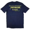 Marineblau - Back - Post Malone - "Live In Concert" T-Shirt für Herren-Damen Unisex