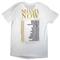 Weiß - Back - Shania Twain - "Tour 2018" T-Shirt für Herren-Damen Unisex
