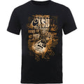 Schwarz - Front - Johnny Cash - "Guitar Song Titles" T-Shirt für Herren-Damen Unisex