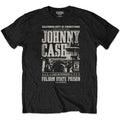 Schwarz - Front - Johnny Cash - "Prison" T-Shirt für Herren-Damen Unisex