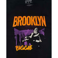 Schwarz-Orange - Side - Biggie Smalls - "Brooklyn" T-Shirt für Herren-Damen Unisex