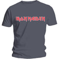 Anthrazit - Front - Iron Maiden - "Classic" T-Shirt für Herren-Damen Unisex