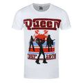 Weiß - Front - Queen - "1976 Tour" T-Shirt für Herren-Damen Unisex
