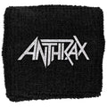 Schwarz - Front - Anthrax - Stoffarmband Logo für Herren-Damen Unisex
