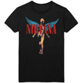 Schwarz - Front - Nirvana - "Angelic" T-Shirt für Herren-Damen Unisex