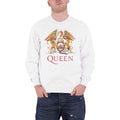 Weiß - Front - Queen - "Classic" Sweatshirt für Herren-Damen Unisex