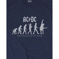 Marineblau - Side - AC-DC - "The Evolution of Rock" T-Shirt für Herren-Damen Unisex