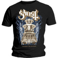 Schwarz - Front - Ghost - "Ceremony & Devotion" T-Shirt für Herren-Damen Unisex