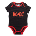 Schwarz - Front - AC-DC - Strampler für Baby