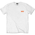 Weiß - Front - AC-DC - T-Shirt Logo für Herren-Damen Unisex