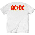 Weiß - Back - AC-DC - T-Shirt Logo für Herren-Damen Unisex