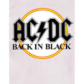 Weiß - Side - AC-DC - "Back In Black" T-Shirt für Herren-Damen Unisex