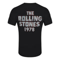 Schwarz - Back - The Rolling Stones - "'78" T-Shirt für Herren-Damen Unisex