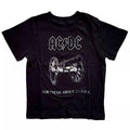 Schwarz - Front - AC-DC - "About To Rock" T-Shirt für Kinder