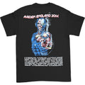 Schwarz - Back - Iron Maiden - "England 2014 Tour" T-Shirt für Herren-Damen Unisex