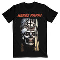 Schwarz - Front - Ghost - "Here's Papa" T-Shirt für Herren-Damen Unisex