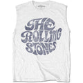 Weiß - Front - The Rolling Stones - "70s" Top Logo für Herren-Damen Unisex