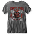 Anthrazit - Front - Johnny Cash - "Ring of Fire" T-Shirt für Herren-Damen Unisex