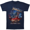 Marineblau - Front - Judas Priest - "Painkiller US Tour 91" T-Shirt für Herren-Damen Unisex