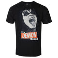 Schwarz - Front - Kiss - "The Demon Rock" T-Shirt für Herren-Damen Unisex