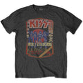 Anthrazit - Front - Kiss - "Destroyer Tour 78" T-Shirt für Herren-Damen Unisex