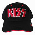 Schwarz - Front - Kiss - Baseball-Mütze für Herren-Damen Unisex