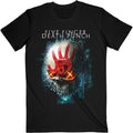 Schwarz - Front - Five Finger Death Punch - "Interface Skull" T-Shirt für Herren-Damen Unisex