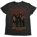 Oliv - Front - Kiss - "End Of The Road Tour" T-Shirt für Herren-Damen Unisex