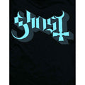 Schwarz-Blau-Grau - Side - Ghost - T-Shirt Logo für Herren-Damen Unisex