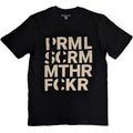 Schwarz - Front - Primal Scream - "Muthafucka" T-Shirt für Herren-Damen Unisex