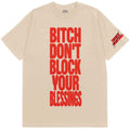 Natürlich - Front - French Montana - "Don't Block Your Blessings" T-Shirt für Herren-Damen Unisex