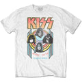Weiß - Front - Kiss - "World Wide" T-Shirt für Herren-Damen Unisex